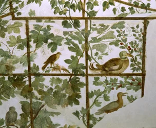 Freske av en voliere i Villa Medici, ca. 1576-77